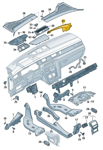 КРИШКА РИНВИ VW 3G1815159B - 2