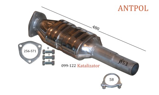 Katalizator Fiat Brava Bravo Marea 1.9 JTD - 1