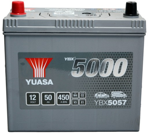 AKUMULATOR YUASA 50Ah 450A YBX5057 - 4
