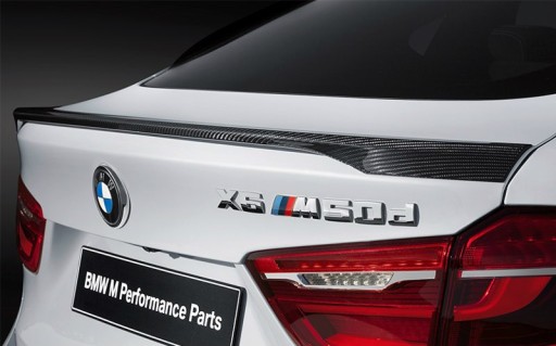 Волан спойлер для губ-BMW X6 F16 2014 + Carbon - 4