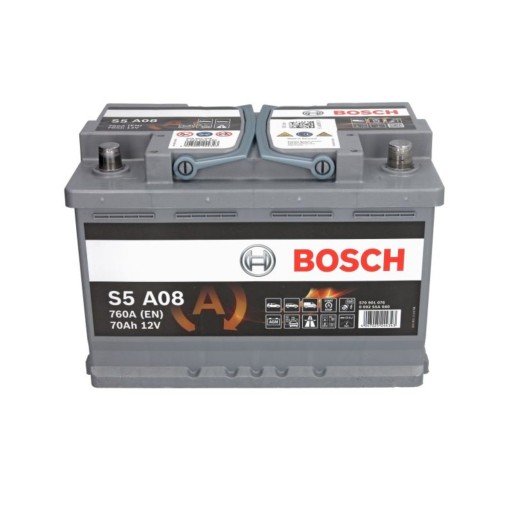 Akumulator BOSCH AGM 70Ah 760A P+ - 7