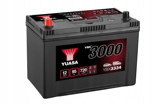 Акумулятор Yuasa YBX3334 12V 95ah 720a L + Japan - 1