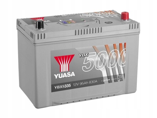 Akumulator Yuasa 12V 100Ah 830A P+ YBX5335 - 3