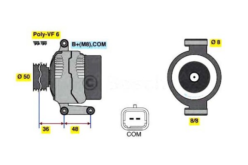 Alternator PEUGEOT 207, 308, 508, 5008 - 14