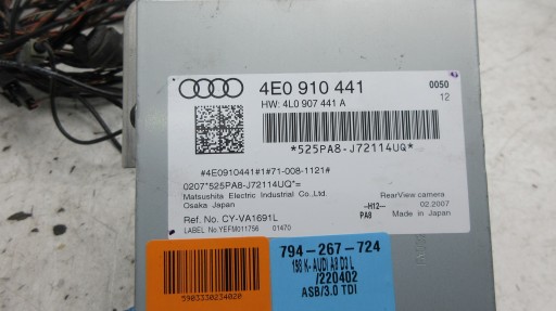 Audi A8 D3 4e0910441 kamera cofania zestaw - 3