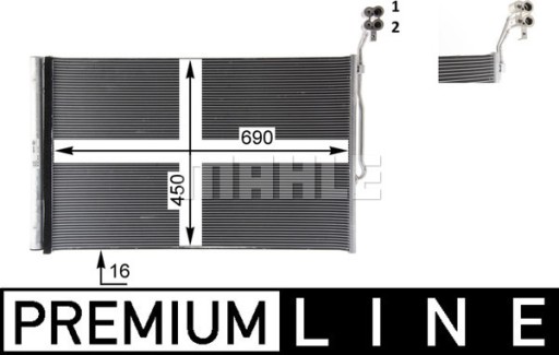 MAHLE SKRAPLACZ KLIMATYZACJI AC777000P - 2