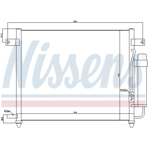 КОНДЕНСАТОР КОНДИЦІОНЕРА NISSENS 94640 - 3