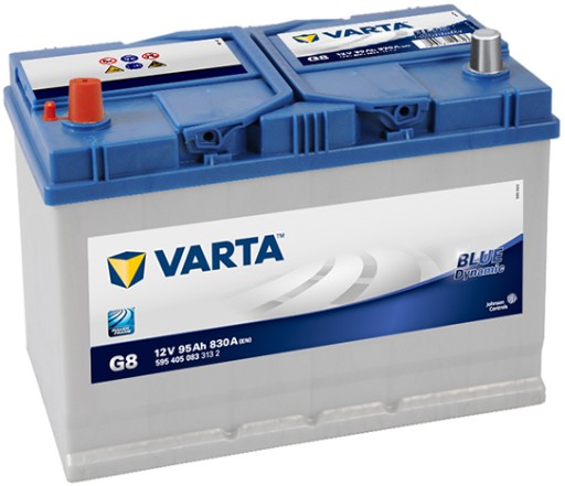 Акумулятор Varta BLUE 95ah 830A G8 лівий+ - 1