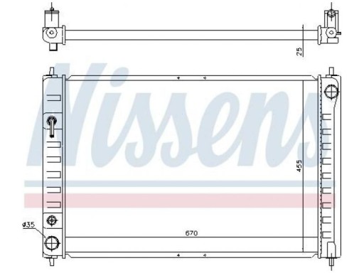 CHŁODNICA NISSENS 68743 - 2