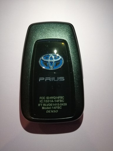 Toyota Prius IV 2016 - США Smart Key key 14fbc - 2