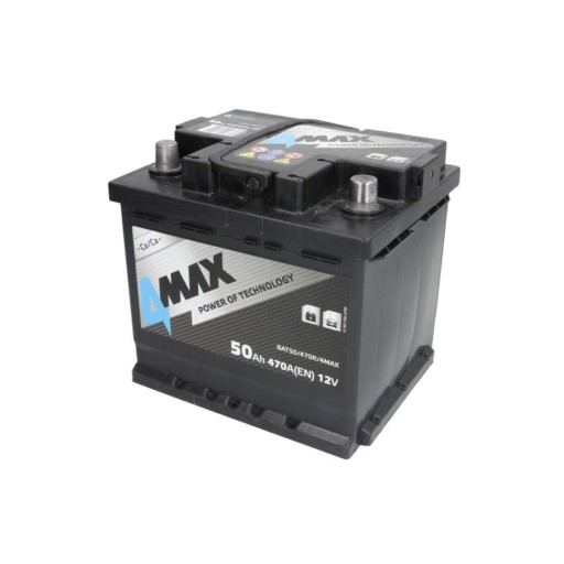 Akumulator 4MAX ECOLINE 50Ah 470A P+ - 1