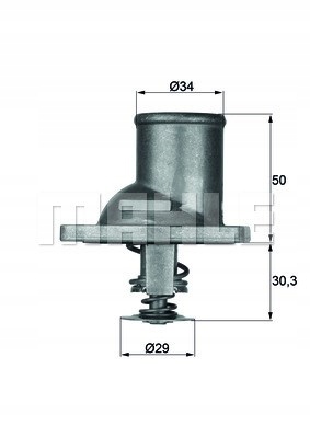 Mahle TI 1 92 термостат, охлаждающий агент - 2