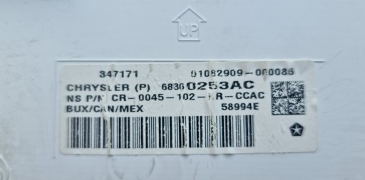 Chrysler Pacifica Licznik Zegary Kilometry EU 18r - 6
