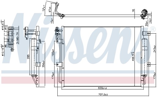 Конденсатор кондиціонера NISSENS 940406 + безкоштовно - 2