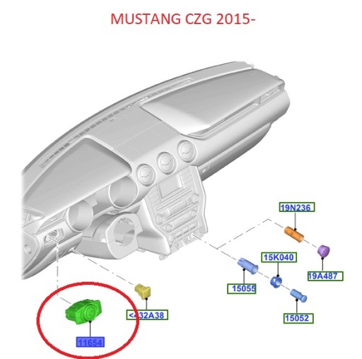 WŁĄCZNIK ŚWIATEŁ MONDEO FUSION MUSTANG RANGER - OE - 7