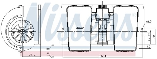 Повітродувка NISSENS NIS 87716 - 2