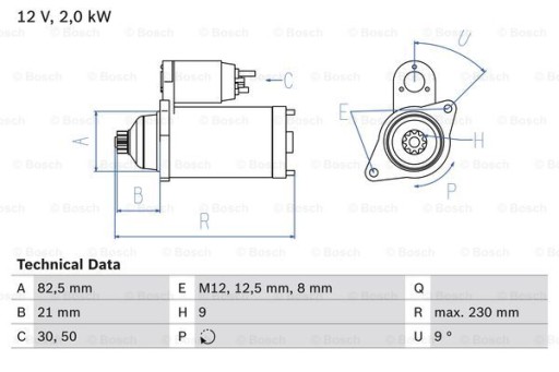 Стартери BOSCH 0 986 018 940 - 2