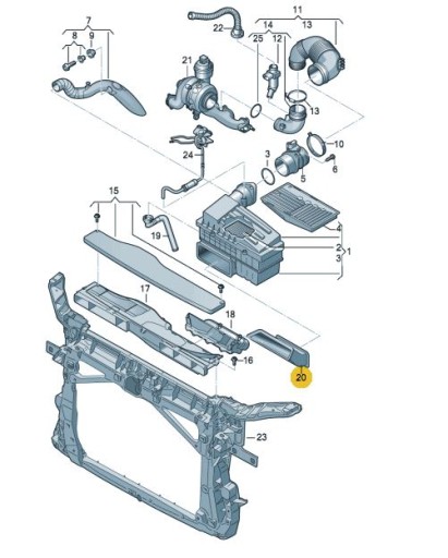 ПОВІТРЯНЕ КЕРМО VW AUDI SKODA SEAT 5Q0129618B - 4