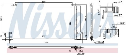 940803 NISSENS SKRAPLACZ CHŁODNICA KLIMATYZACJI - 7