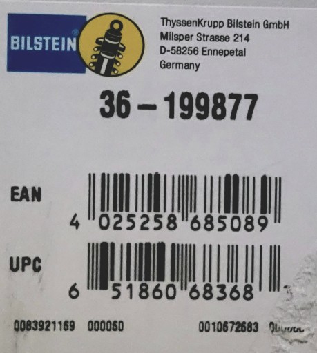 Bilstein Sprężyna Tył AUDI A6 C6 4F0511115BE - 2