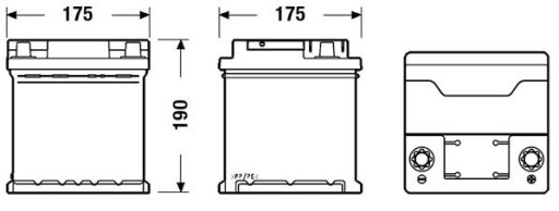 CEN CB440 AKUMULATOR CENTRA 44AH/400A 12V +P PLUS - 3