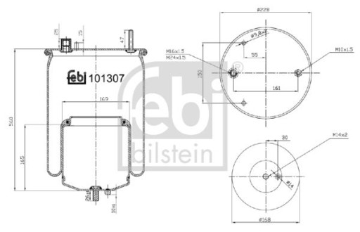 101307 FEBI BILSTEIN MIECH PODUSZKA ZAWIESZENIA - 2