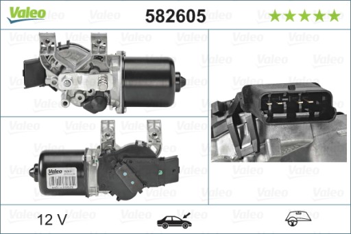 VALEO 582605 SILNIK WYCIER. RENAULT KANGOO BE BOP - 2