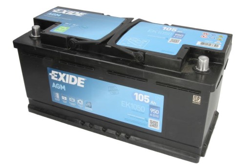Стартовий акумулятор EXIDE EK1050 - 1