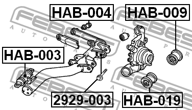 Гвинт регулювання збіжності для Honda INTEGRA 2.0 - 6