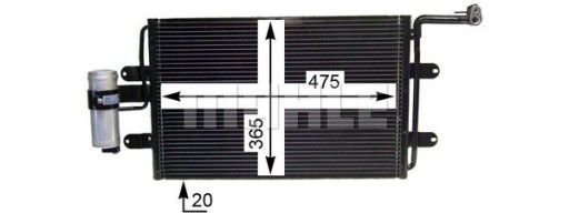 MAHLE CHŁODNICA KLIMATYZACJI AC180000P - 6