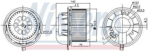 NISSENS 87077 Wentylator wnętrza - 7