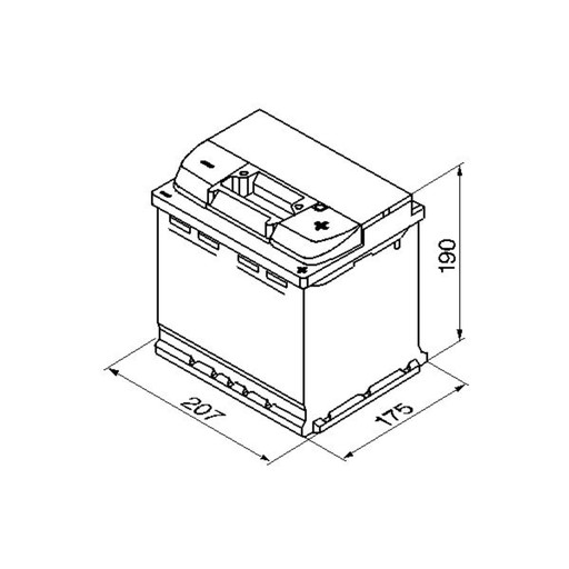 Akumulator BOSCH S4 52Ah 470A P+ - 4