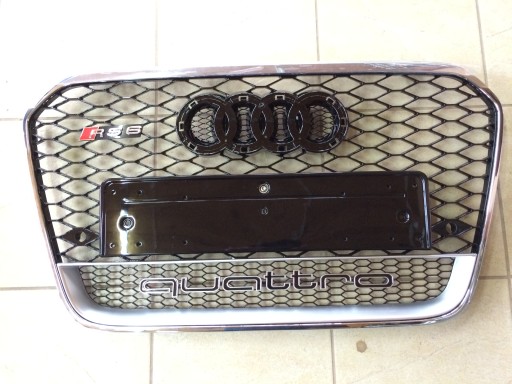 Grill atrapa Audi A6 2011-2015 RS6 Chrome Quattro - 2