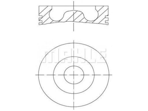 ПОРШЕНЬ MAHLE 099 PI 00127 000 - 2