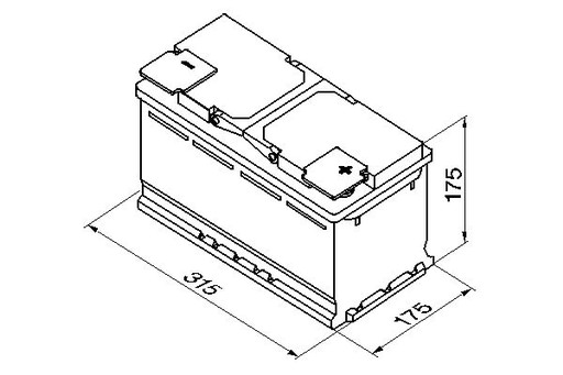 Акумулятор 80AH 740A SILVER S4 P + BOSCH 0092S4010 - 6