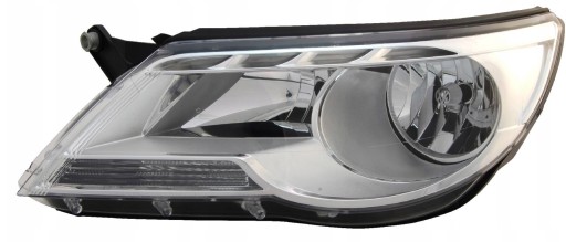 TIGUAN 07-11 reflektor lampa lewa H7+H7 - 2