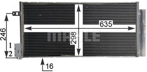 CHŁODNICA KLIMATYZACJI ALFA Romeo GIULIETTA 1.4 TB - 2