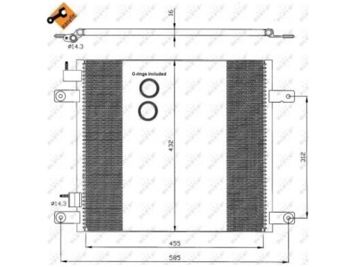 SKRAPLACZ KLIMATYZACJI DAF CF 65 5.9 6.7 01-13 - 2