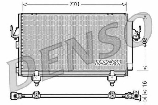 Радиатор кондиционера Denso DCN50031 - 2