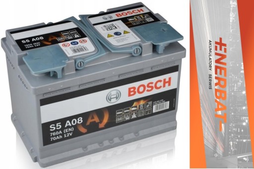 Аккумулятор BOSCH S5 AGM 70AH 12V S5 A08 START STOP - 2
