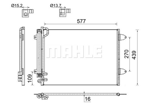 Mahle AC 666 000S Skraplacz, klimatyzacja - 5