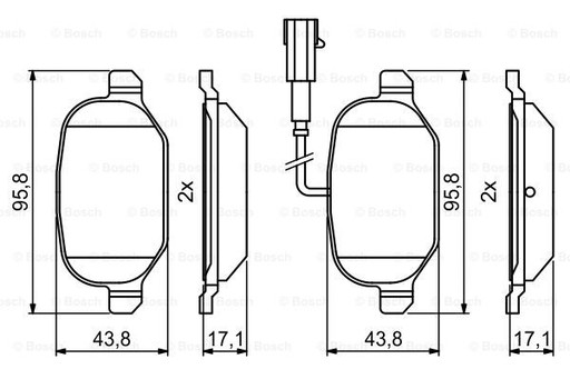 Bosch 0 986 494 776 Zestaw klocków hamulcowych, - 8