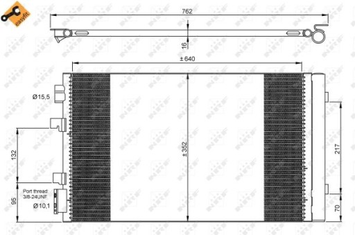 CHŁODNICA KLIMATYZACJI MAN CLA 26.280 FD-TM, FDR-T - 9