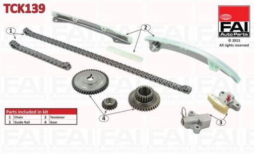 TCK139 FAI AUTOPARTS ZESTAW ŁAŃCUCHA ROZRZĄDU - 2