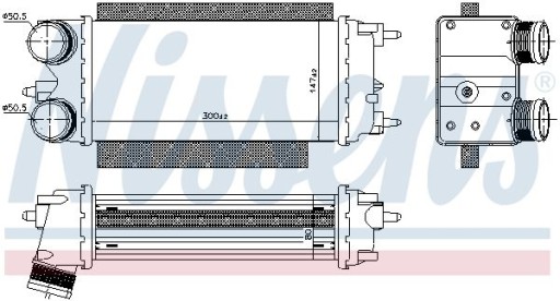 NISSENS Intercooler FORD TRANSIT 14- - 2