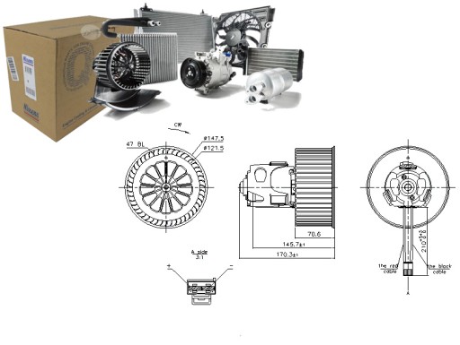 Вентилятор воздуходувки BMW 5 528 и xDrive (F10. F18) - 1