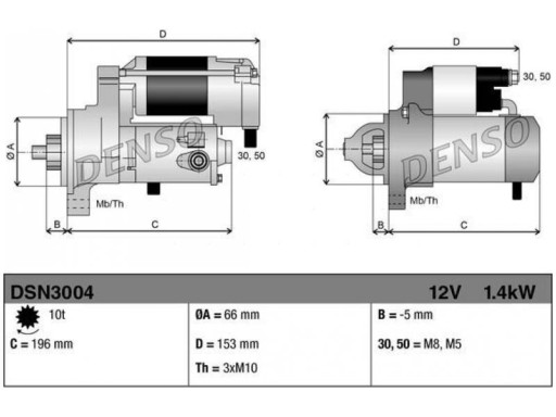 СТАРТЕР FORD TRANSIT 2.2 FIAT SCUDO 1.9 - 2