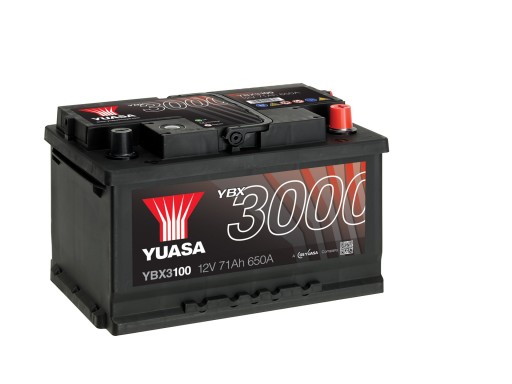 AKUMULATOR YUASA 3000 YBX3100 71AH 680A P+ - 1