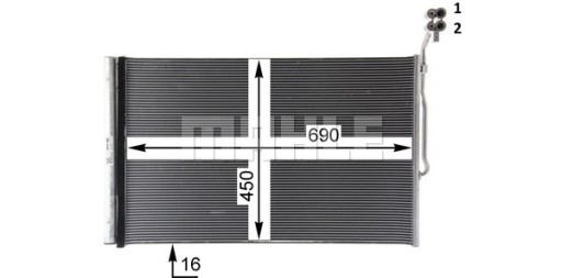 MAHLE SKRAPLACZ KLIMATYZACJI AC777000P - 10