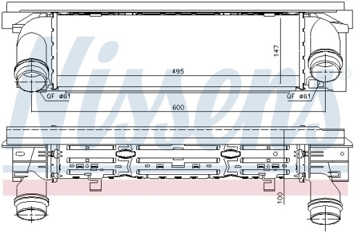 Інтеркулер NISSENS для BMW 3 335 - 2